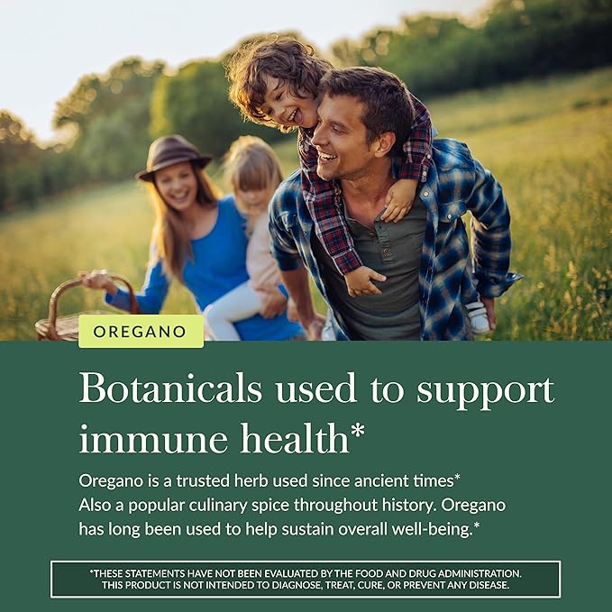 Gaia Herbs Oil of Oregano - Immune & Antioxidant Support Supplement - with Oregano Oil, Carvacrol & Thymol* - 180 Vegan Liquid Phyto-Caps (180 Servings)