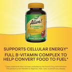 Nature's Way Alive! Vitamin B Complex Gummies,Cellular Energy Support*,8 B-Vitamins,Vegetarian,Mango Flavored,(Packaging May Vary),60 Count (Pack of 2)