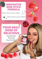 Lunakai USA Made Prebiotic + Probiotic Gummies for Women and Men - High Potency 5 Billion CFUs with Fibers - Non-GMO Gut Health Support - 6 Pack