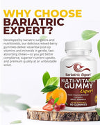 Bariatric Expert Multivitamin Gummies – Fast-Melting Dietary Supplement for Adults Post-Gastric Sleeve and Bypass, Nutritionist Recommended, 90 Count