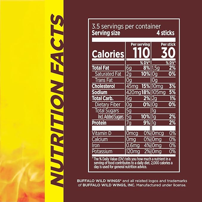 Slim Jim Chicken Sticks, Buffalo Wild Wings Honey BBQ Seasoned, 7g Protein per Serving, Snack Size, Easter Basket Stuffer for Men, 0.28 oz. (14 Count) (Pack of 2)