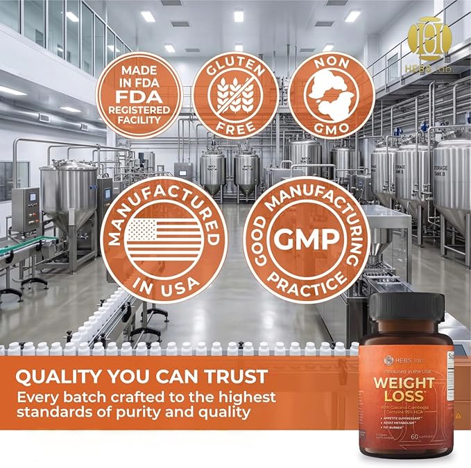 Weight Loss Pills for Women & Men – GLP-1 Support Diet Pills with Garcinia Cambogia - Effective Appetite Suppressant - Metabolism Booster – Belly Fat Burner for Men & Women - Made in the USA