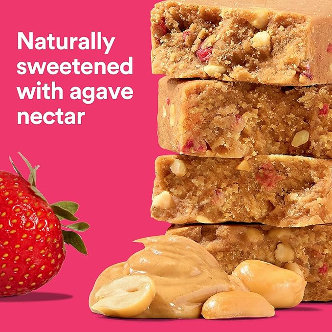 RXBAR High Protein Bars, Gluten Free, Protein Snacks, Strawberry Peanut Butter, 25.3oz Box (12 Bars)
