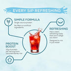 Sunwarrior Clear Protein Powder Plant-Based Water Mix, Vegan and Refreshing Protein and Hydration Supplement 10g Per Serving Raspberry Flavored 420g Tub 30 Servings