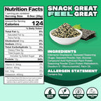 Where You Bean Edamame Beans Snack (Seaweed Furikake) - Crunchy and Dry Roasted Edamame Beans - High Protein Snacks, Keto and Vegan Healthy Snacks for Adults & Low Carb Asian Snack 0.9 oz (Pack of 8)