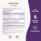 Natrol JuiceFestiv, Vitamins and Supplements for Nutrition & Well-Being, Antioxidants for Cellular Health, 60 Capsules (2-Count), Up to a 30 Day Supply