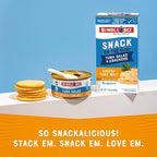 Bumble Bee Snack On The Run! Protein Snack Pack - 9g Protein per Box - Cheesy Melt Tuna Salad with Crackers Kit - Ready to Eat Easy-Open Can - Wild Caught MSC-Certified Tuna (Pack of 12)