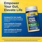Renew Life Ultimate Care Probiotic Capsules, Daily Supplement Supports Respiratory, Digestive and Immune Health, L. Rhamnosus GG, Dairy, Soy and gluten-free, 100 Billion CFU, 30 Count