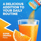 Emergen-C Immune+ Triple Action Immune Support Powder, BetaVia (R), 1000mg Vitamin C, B Vitamins, Vitamin D and Antioxidants, Super Orange – 50 Count