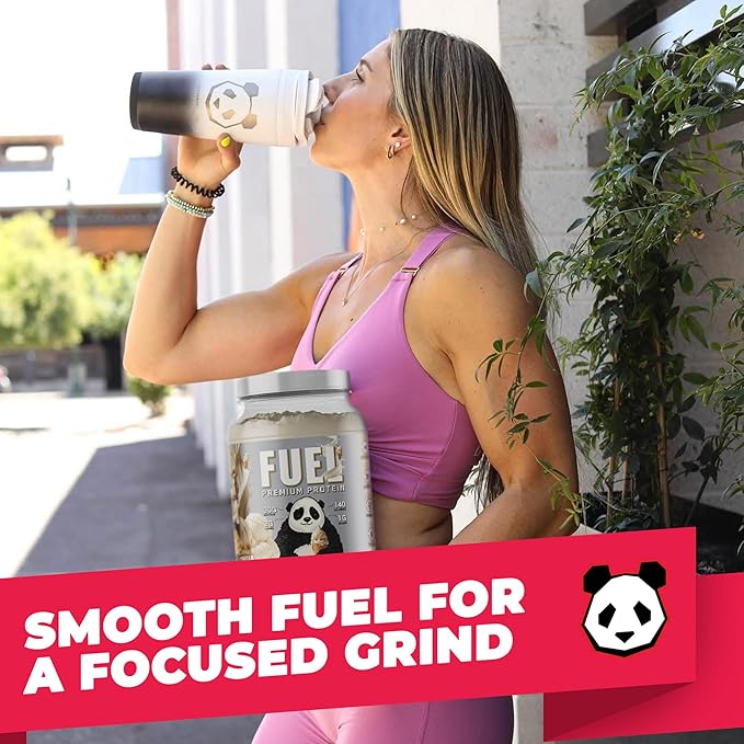 Underground Bio Labs Panda Fuel Premium Protein Whey,Hydrolyzed Collagen,Casein,Probiotics, Enzymes, Keto Friendly,Time Release, 25 Servings (2.5 Pound, Vanilla Ice Cream)