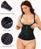 LODAY Waist Trainer Corset for Women Tummy Control Sport Workout Body Shaper Black