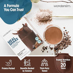 WonderSlim Meal Replacement Shake, Dark Cocoa Cream, 15g Protein, 24 Vitamins & Minerals, Gluten Free, Low Carb (7ct)