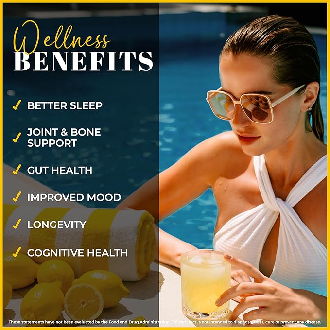 LEMON & CO. Liquid Collagen for Women | Collagen Water Mix with 5000mg Marine Collagen Peptides, Organic Lemons & Vitamin C | Daily Elixir for Skin, Nails, Hair, Gut | No Preservatives, No Sugar