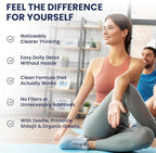 Ultra Human Daily Wellness Support – Heavy Metal Detox Cleanse, with Zeolite, Shilajit, Organic Chlorella & Spirulina, NAC & Alpha Lipoic. Supports Daily Detox, Cognition, Immune System -(Made in USA)