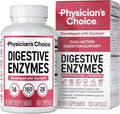Physician's CHOICE Digestive Enzymes for Bloating & Digestion - 16 Enzymes with Organic Prebiotics & Probiotics for Gut & Digestive Health - Meal Time Discomfort Relief - Dual Action Support - 180 CT