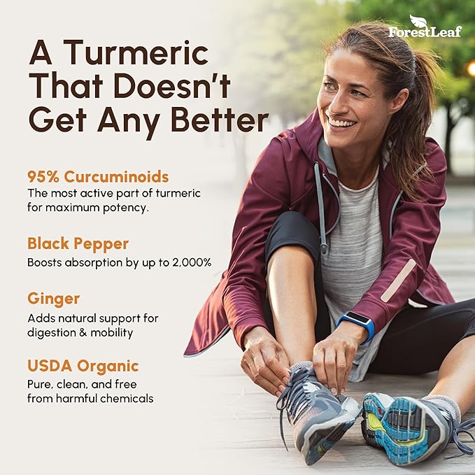 Turmeric Supplement Extra Strength 2265mg - Turmeric Curcumin Supplement w/BioPerine Black Pepper - Tumeric and Ginger Supplements, 95% Curcuminoids, Supports Immune & Joint Health, 120 Caps