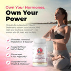 Pin Up Girl Vitex Chasteberry + DIM & Shatavari – Hormonal Balance Supplement for Women – Supports Hormonal Balance, Cycle Health & Reproductive Wellness – 4600mg - 60 Capsules