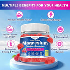 180 Count | Magnesium Complex Gummies for Women & Men, 12 Forms of Magnesium (Glycinate, Citrate& More), Magnesium Supplement with Ashwagandha – Supports Sl♡ep, Bone, Energy, Raspberry Flavor