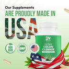 15 Day Colon Cleanse for Women – Natural Detox Pills with Herbs, Fiber & Probiotics – Bloating & Constipation Relief, Weight Loss & Gut Health Reset – 30 Capsules