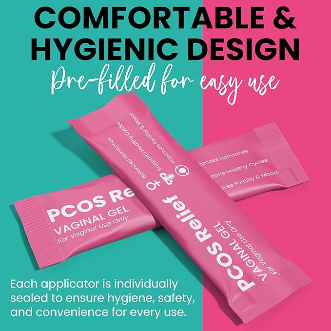 PCOS Support for Fertility & Cycle Health | Hormone Balance for Women | Helps with Irregular Cycles, Vaginal Dryness, Pelvic Discomfort & Mood Swings | Includes 10 Pre-Filled Applicators