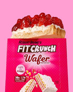 FITCRUNCH Wafer Protein Bars, Designed by Robert Irvine, 16g of Protein & 1g of Sugar (9 Bars, Raspberry Tart)
