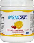 KALA HEALTH MSMPure Cherry Lemonade Flavored Coarse MSM Powder Flakes – US-Made MSM for Joint Health, Skin Appearance, and Hair & Nail Support – 1 lb, Organic Sulfur