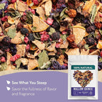 Blue Mallow and Quince Herbal Tea – Loose Leaf Caffeine Free Tea – Floral Fruity Relaxing Tea – 100% Natural Ingredients – Te de Malva - 4 oz