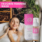Organic Glide Feminine Body Wash 5 fl oz - Natural Cleansing Mousse with Unique Probiotic Support, pH Balanced, Gentle for Sensitive Skin & Intimate Areas, Refreshing Magnolia Scent (2-pack)