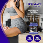 Ultimate Nutrition Prostar Whey Protein Powder Isolate, Vanilla - Low Carb, High Protein Powder Shake for Muscle Gain & Recovery - Low Sodium, Low-Fat & Keto Friendly - 1 lb Tub