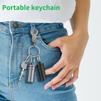 Portable Ear Plug Carrying Case, Urekt Waterproof Metal Earplug Case Keychain Container Holder（2 Pack）