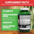 Vital Alchemy Anafuse Turkesterone Supplement for Men, Epicatechin, Quercetin, Black Pepper, and More - Increase Stamina, Lean Muscle Growth & Recovery - USA Made & Non-GMO - 120 Vegan Capsules