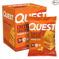 Quest Nutrition Cheese Crackers, Cheddar Blast, 10g Protein, 5g Net Carbs, 1g Sugar, Made with Real Cheese, High Protein Snack, 4 Count