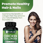 FabLab Chicken Sternum Cartilage Type II Collagen Capsules - Nutritional Supplement for Joints-1000mg per Serving - Non-GMO, Anti-Aging Dietary Product with Hydrolyzed Peptides- 100 Capsules