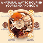 Mushroom Gummies with Ashwagandha 2500mg Lions Mane Mushroom Supplement Blend Organic Reishi, Cordyceps,Turkey Tail & More, Boosts Energy, Memory, Immune Defense- 80 Gummies