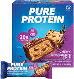 Pure Protein Powder, Whey, High Protein, Low Sugar, Gluten Free, Vanilla Cream, 1.75 lbs & Bars, High Protein, Nutritious Snacks to Support Energy, Low Sugar, Gluten Free