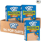 Pop-Tarts Protein Toaster Pastries, 10g Protein, Boostin' Brown Sugar Cinnamon (96 Pop-Tarts)