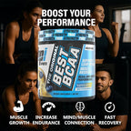 BPI Sports Best BCAA Powder - Muscle Recovery Support - Branched Chain Amino Acids | Building Blocks of Protein and Muscle - Post Workout Recovery – Hydration - Blueberry Lemonade, 30 Servings