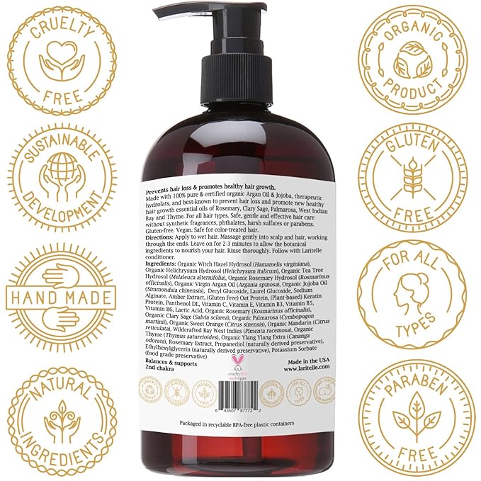 Laritelle 7 Chakras Gift Set | Organic Hair & Skin Care Ritual to Balance, Support & Heal Body, Mind & Spirit