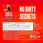 SkinnyDipped Dark Chocolate Peanut Butter Almonds, Healthy Snack, Plant Protein, Gluten Free, 0.46 oz Mini Bags, Pack of 24