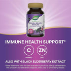Nature's Way Sambucus Cough Relief +(1) Immune* Elderberry Gummy, Clinically Proven South African Geranium Root Extract(1), Elderberry Extract, Vitamin C & Zinc, 36 Gummies (Packaging May Vary)