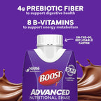 BOOST Advanced Nutritional Protein Shake, Weight Loss Nutrition Support*, 35g High Protein GLP-1 Friendly Shake, Ready to Drink - Rich Chocolate, 12-11 FL OZ (325 mL) Cartons