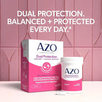 AZO Dual Protection, Urinary + Vaginal Support, Prebiotics and Probiotics for Women*, Starts Working Within 24 Hours, Non-GMO, 30 Count