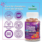 Multivitamin Gummies for Adults - Complete Multivitamin Gummy for Women & Men - Essential Vitamins & Minerals with Vitamins A, C, D, E, & High Potency B12 - Vegetarian Gummy Multivitamins - 60 Gummies