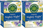 Traditional Medicinals Organic Nighty Night with Passionflower Herbal Tea, Promotes a Good Night’s Sleep, (Pack of 2) - 16 Tea Bags