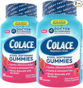 Colace Stool Softener Gummies, Gentle Dependable Constipation Relief Magnesium Citrate Gummies, No.1 Doctor Recommended Stool Softener Brand, Berry Flavored 60ct (Pack of 2)