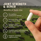 Heart & Soil 100% Grass Fed & Finished Joint Support Supplement from Regenerative Cattle with Trachea, Scapula & Bone Marrow – Supports Joint Strength & Mobility – 3000mg – Glass Bottle – 180 Capsules