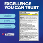 GenCare Maximum Strength Nighttime Sleep Aid Supplement for Adults Deep Sleep Pills with Diphenhydramine HCl 50mg to Fall Asleep Faster- Strong Non-Habit Forming PM Sleeping [96 Softgels] (Pack of 2)