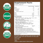 Country Farms Super Greens Chocolate Flavor, 50 Organic Super Foods, USDA Organic Drink Mix, Fruits, Vegetables, Super Greens, Mushrooms & Probiotics, Supports Energy, 40 Servings, 10.6 Oz, 2 Pack