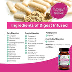 Life Infused Digestive Enzymes with Probiotics – 21 Plant-Based Enzymes with Bromelain, Papain, Amylase & Protease – Digestive Support for Gas & Bloating – 72 Trace Minerals & Herbs – Vegan – Capsules