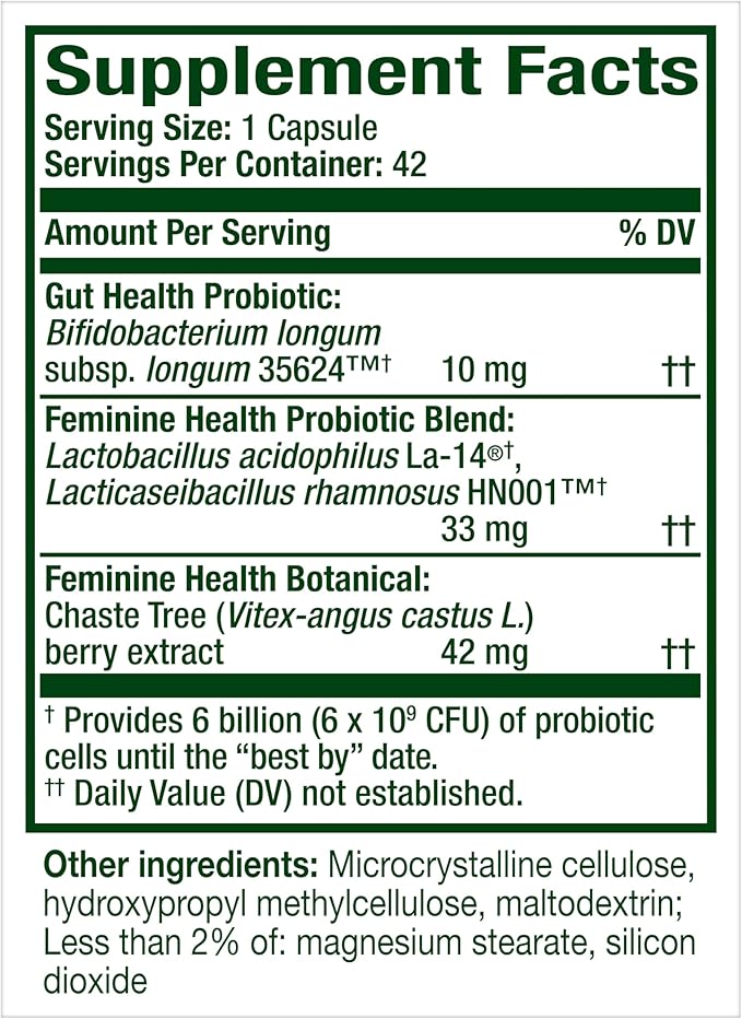 Align Probiotic, Womens Dual Action, Vaginal Probiotics for Women, Womens Probiotic for Vaginal Health Support, with Probiotics for Digestive Health, 42 Probiotic Capsules